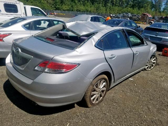 1YVHZ8DH2C5M06628 - 2012 MAZDA 6 I SILVER photo 4