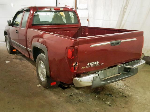 1GCCS199278224705 - 2007 CHEVROLET COLORADO RED photo 3