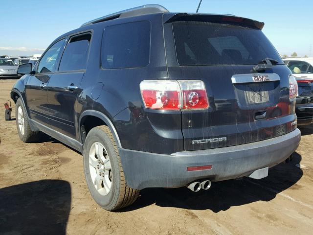 1GKEV13D09J214560 - 2009 GMC ACADIA SLE BLACK photo 3