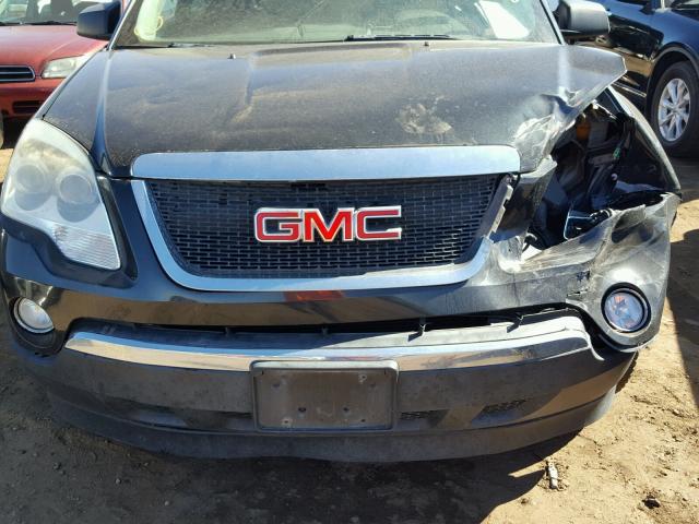 1GKEV13D09J214560 - 2009 GMC ACADIA SLE BLACK photo 7