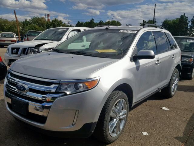 2FMDK4JC8CBA81520 - 2012 FORD EDGE SEL SILVER photo 2