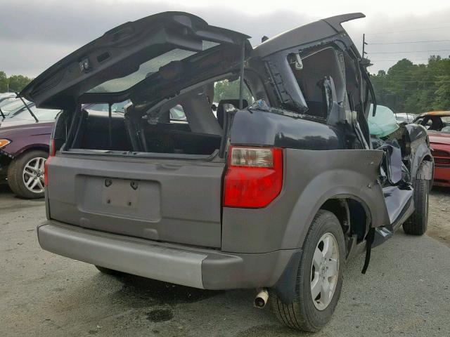 5J6YH18593L021010 - 2003 HONDA ELEMENT EX BLACK photo 4