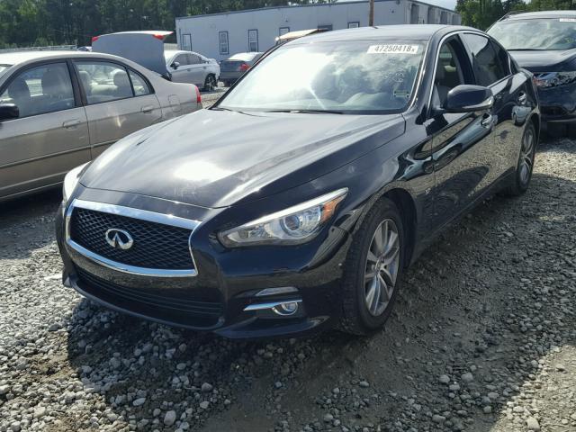 JN1BV7AP1FM336341 - 2015 INFINITI Q50 BASE BLACK photo 2