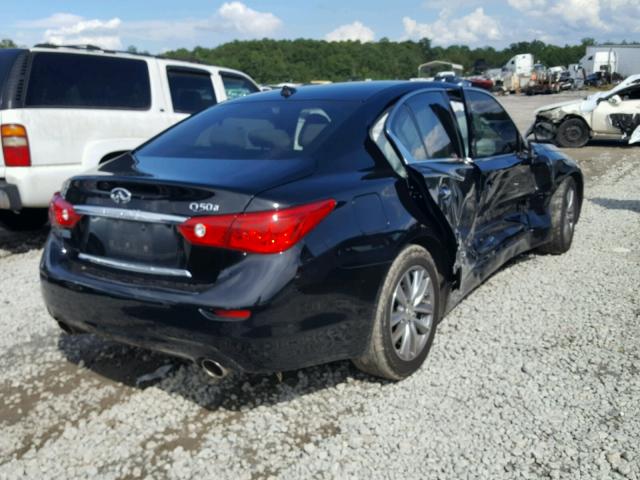 JN1BV7AP1FM336341 - 2015 INFINITI Q50 BASE BLACK photo 4