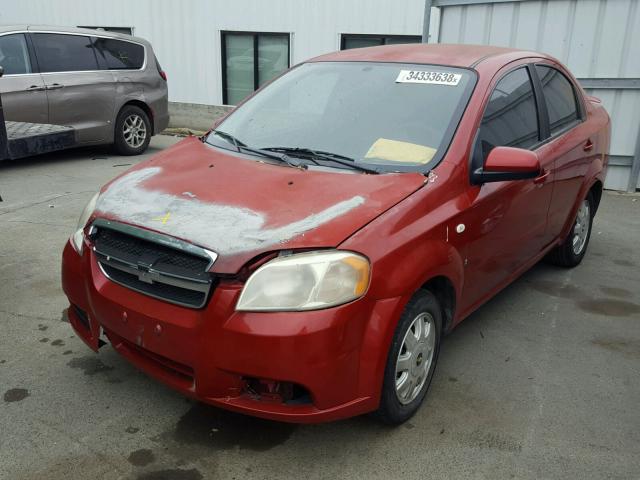 KL1TD56698B129713 - 2008 CHEVROLET AVEO BASE Qırmızı foto 2