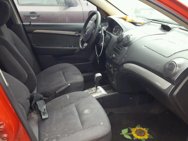 KL1TD56698B129713 - 2008 CHEVROLET AVEO BASE Qırmızı foto 5