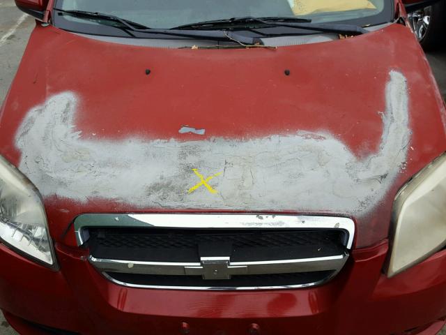 KL1TD56698B129713 - 2008 CHEVROLET AVEO BASE Qırmızı foto 7
