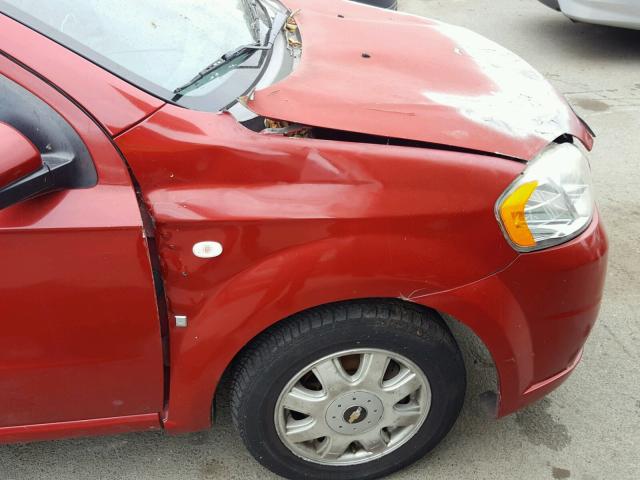 KL1TD56698B129713 - 2008 CHEVROLET AVEO BASE Qırmızı foto 9