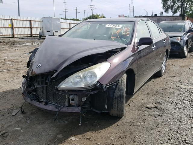 JTHBA30G140021240 - 2004 LEXUS ES 330 GRAY photo 2