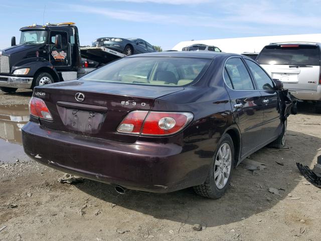 JTHBA30G140021240 - 2004 LEXUS ES 330 GRAY photo 4