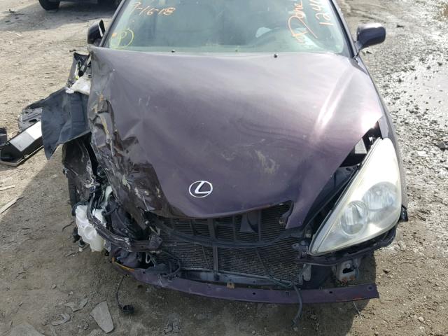 JTHBA30G140021240 - 2004 LEXUS ES 330 GRAY photo 7