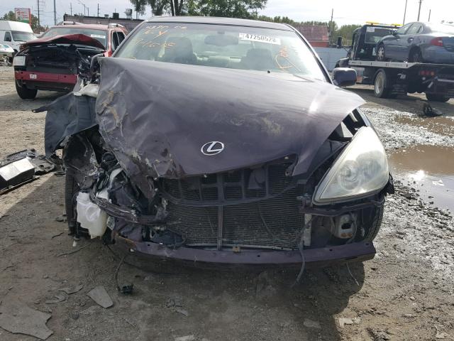 JTHBA30G140021240 - 2004 LEXUS ES 330 GRAY photo 9