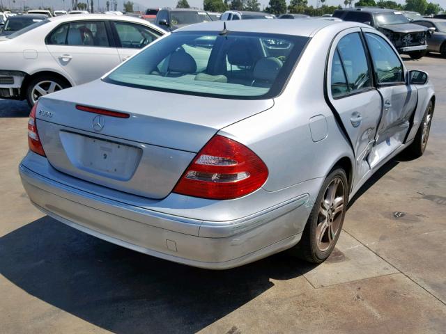 WDBUF56J16A935235 - 2006 MERCEDES-BENZ E 350 SILVER photo 4