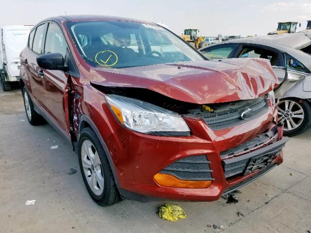 1FMCU0F79EUD56092 - 2014 FORD ESCAPE S RED photo 1