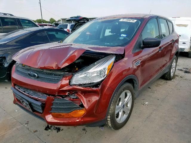 1FMCU0F79EUD56092 - 2014 FORD ESCAPE S RED photo 2