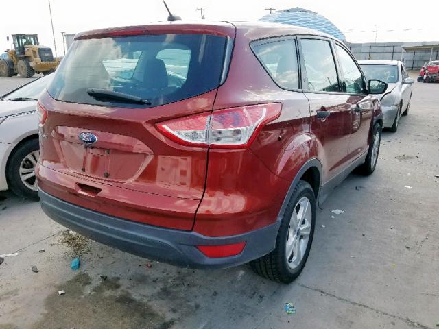 1FMCU0F79EUD56092 - 2014 FORD ESCAPE S RED photo 4