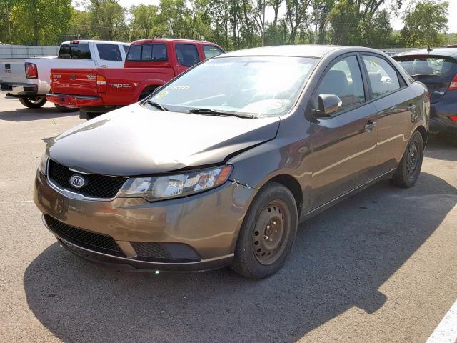 KNAFU4A26A5047217 - 2010 KIA FORTE EX BROWN photo 2