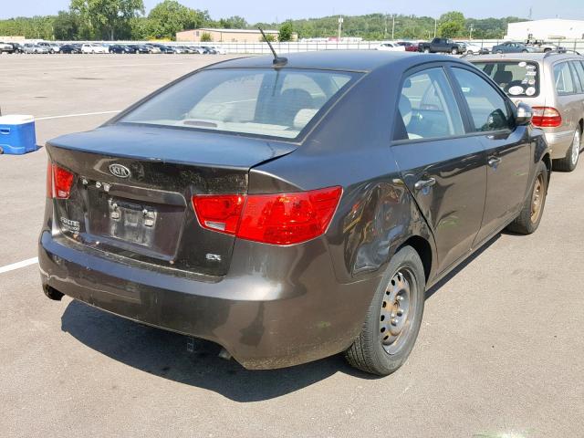 KNAFU4A26A5047217 - 2010 KIA FORTE EX BROWN photo 4