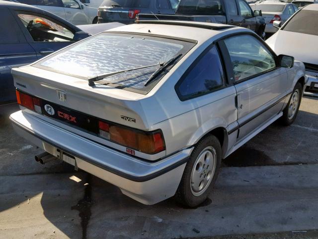 JHMEC1344HS025435 - 1987 HONDA CIVIC 1500 SILVER photo 4