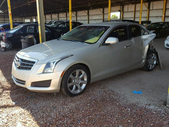 1G6AB5RA8E0152528 - 2014 CADILLAC ATS LUXURY GOLD photo 2