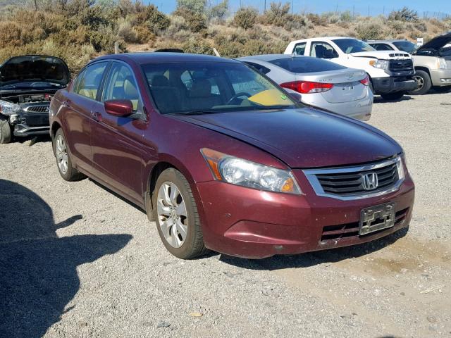 1HGCP26888A089387 - 2008 HONDA ACCORD EXL MAROON photo 1