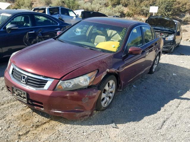 1HGCP26888A089387 - 2008 HONDA ACCORD EXL MAROON photo 2