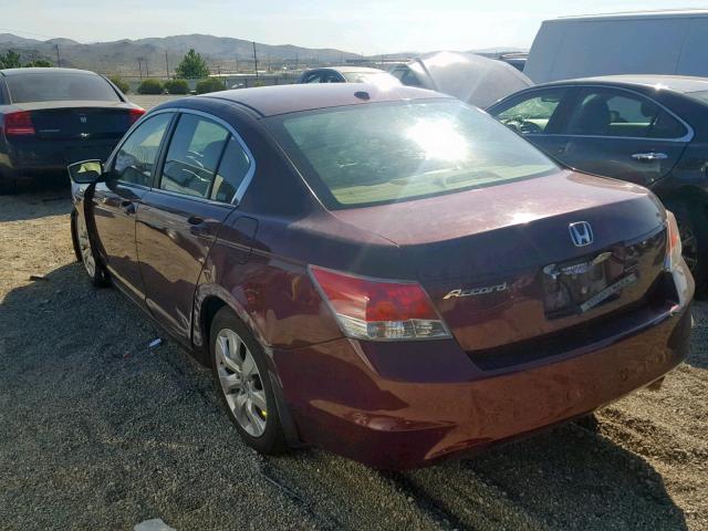 1HGCP26888A089387 - 2008 HONDA ACCORD EXL MAROON photo 3