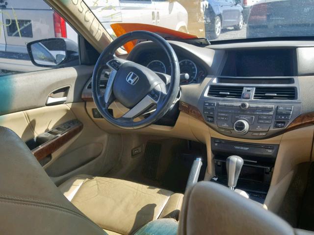 1HGCP26888A089387 - 2008 HONDA ACCORD EXL MAROON photo 9