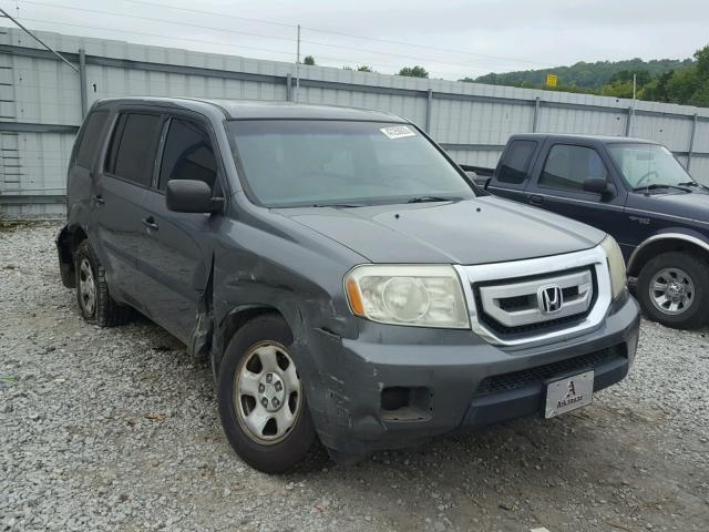 5FNYF38209B019493 - 2009 HONDA PILOT LX GRAY photo 1