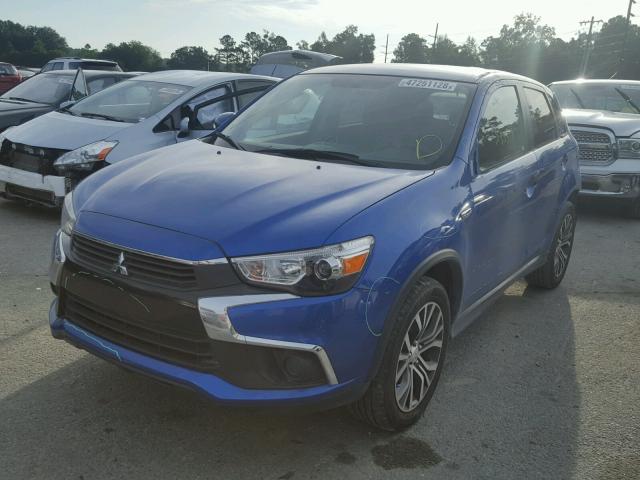 JA4AP3AU5HZ059534 - 2017 MITSUBISHI OUTLANDER BLUE photo 2