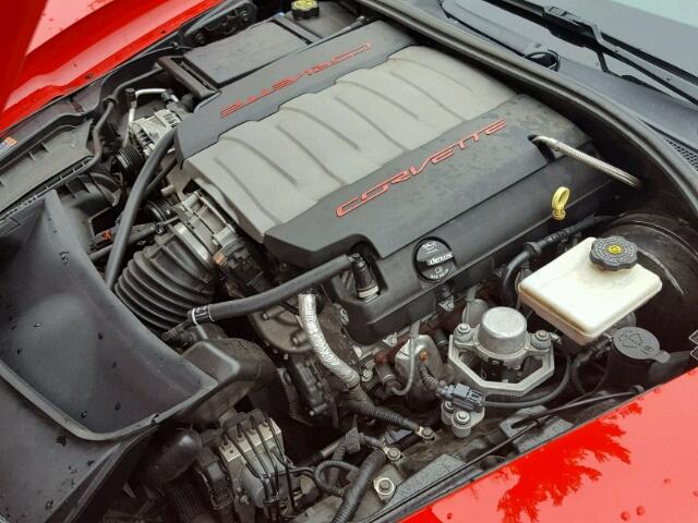 1G1YB2D75E5114871 - 2014 CHEVROLET CORVETTE S RED photo 7