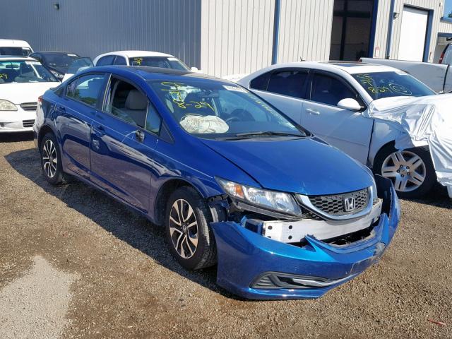 19XFB2F84FE230962 - 2015 HONDA CIVIC EX BLUE photo 1