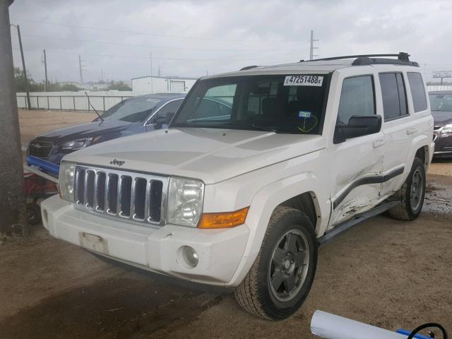 1J8HH48K67C622337 - 2007 JEEP COMMANDER WHITE photo 2