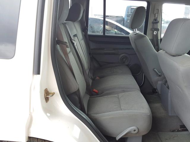 1J8HH48K67C622337 - 2007 JEEP COMMANDER WHITE photo 6