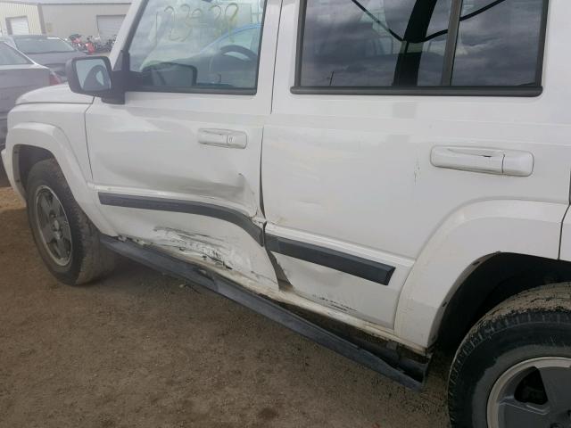 1J8HH48K67C622337 - 2007 JEEP COMMANDER WHITE photo 9