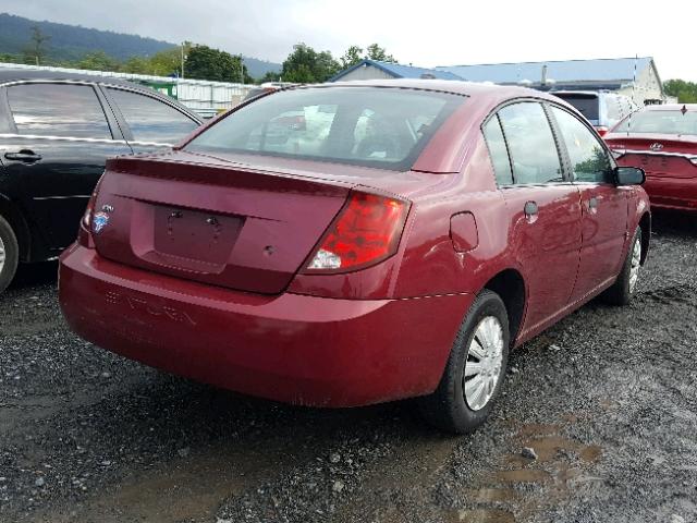 1G8AG52F34Z136469 - 2004 SATURN ION LEVEL MAROON photo 4