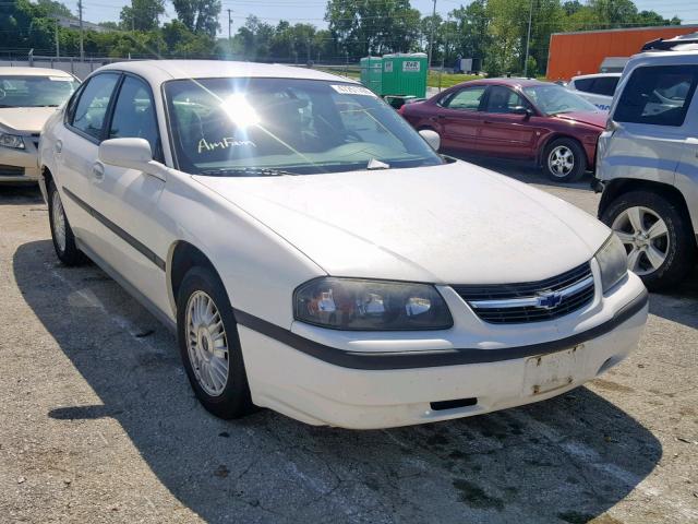 2G1WF55E319318897 - 2001 CHEVROLET IMPALA WHITE photo 1