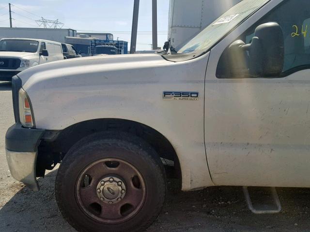 1FDWF34537EB28421 - 2007 FORD F350 SRW S WHITE photo 10