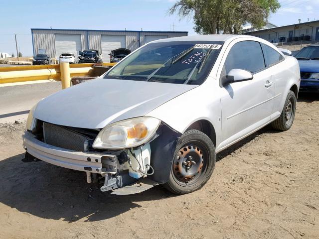 1G1AL15F277408332 - 2007 CHEVROLET COBALT LT SILVER photo 2