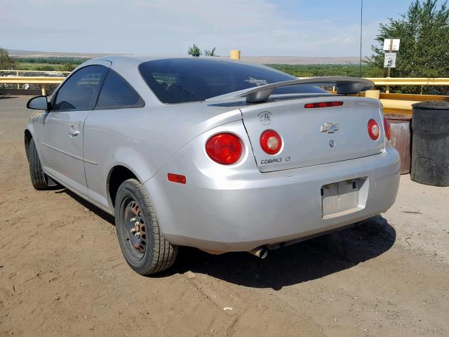 1G1AL15F277408332 - 2007 CHEVROLET COBALT LT SILVER photo 3