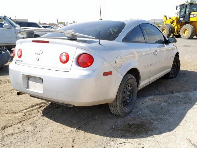 1G1AL15F277408332 - 2007 CHEVROLET COBALT LT SILVER photo 4