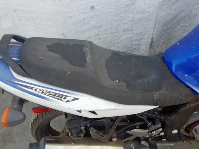 VTTGM51A272103097 - 2007 SUZUKI GS500 BLUE photo 6