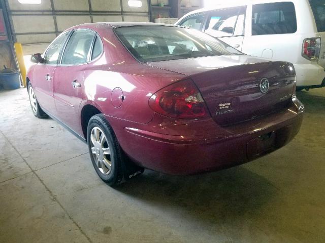 2G4WC532451322384 - 2005 BUICK LACROSSE C RED photo 3