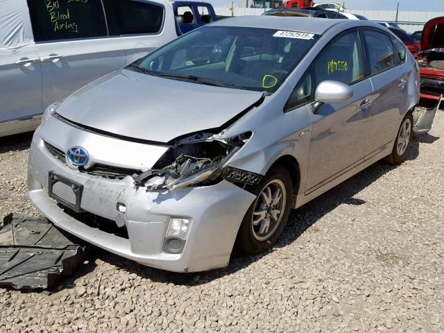 JTDKN3DU2B0251307 - 2011 TOYOTA PRIUS GRAY photo 2