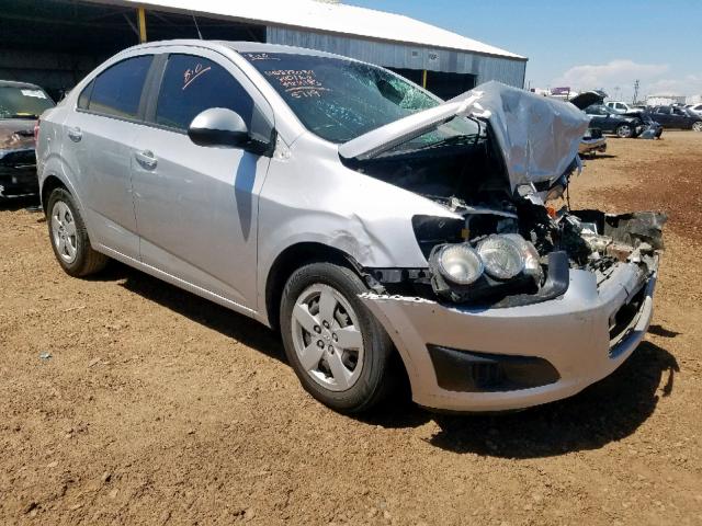 1G1JA5SH2E4235719 - 2014 CHEVROLET SONIC LS SILVER photo 1
