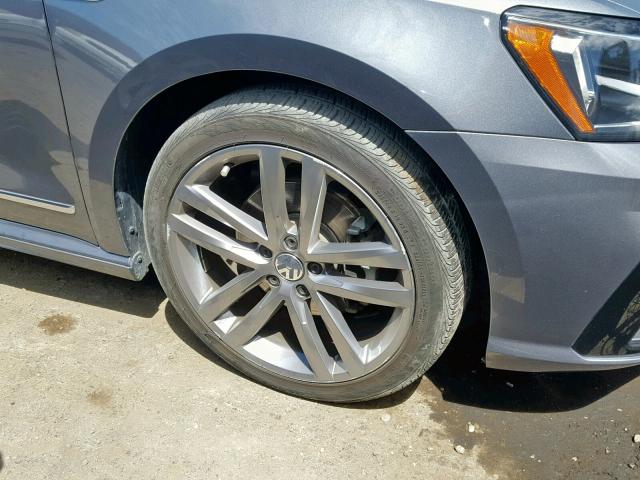 1VWDT7A35HC000948 - 2017 VOLKSWAGEN PASSAT R-L GRAY photo 9