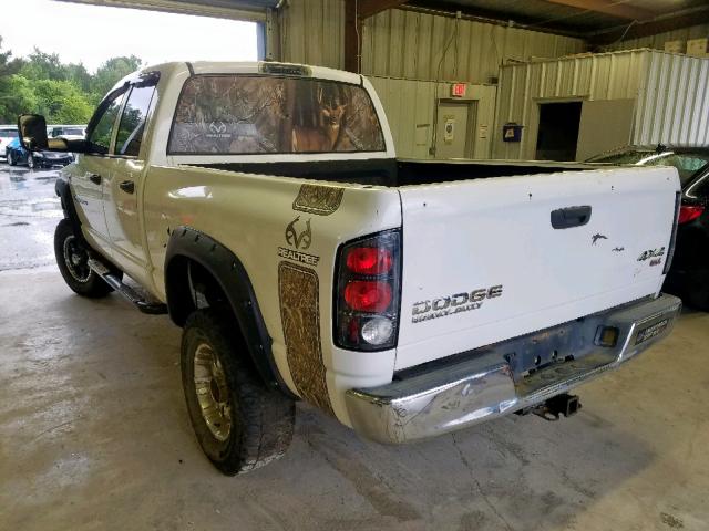 3D7KU28C94G100967 - 2004 DODGE RAM 2500 S თეთრი ფოტო 3