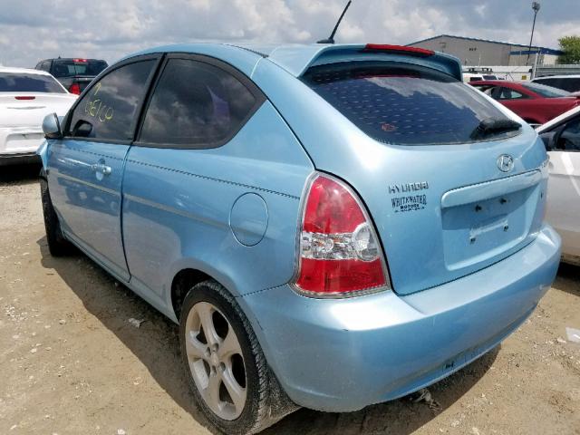 KMHCN3AC5BU199479 - 2011 HYUNDAI ACCENT SE TEAL photo 3