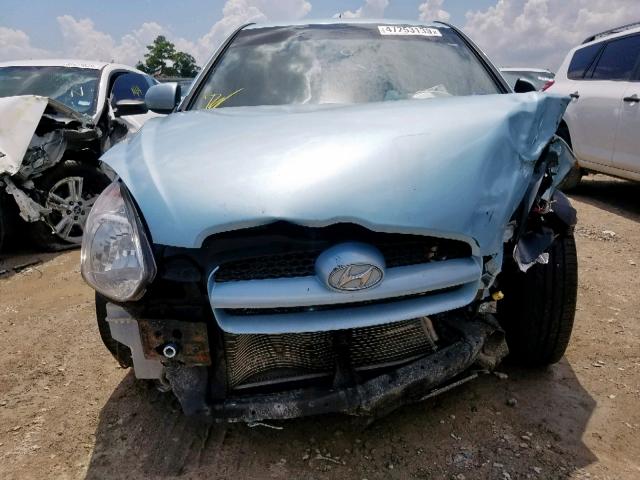 KMHCN3AC5BU199479 - 2011 HYUNDAI ACCENT SE TEAL photo 9