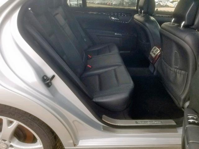 WDDNG9EB9DA518405 - 2013 MERCEDES-BENZ S 550 4MAT SILVER photo 6